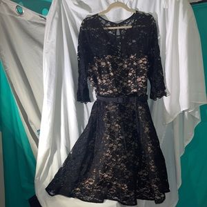 Chic Vintage Black Lace Lover Dress size 18W